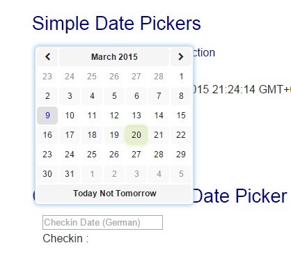 DatePicker For Angular & Foundation | Angular Script