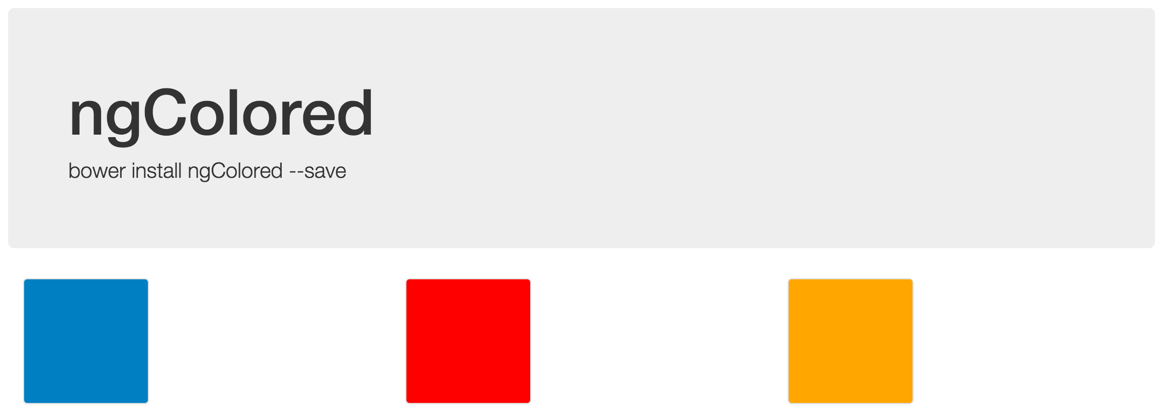 Angular Directive TO Display Colors - ngColored | Angular Script