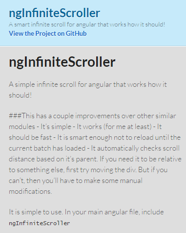 Smart Infinite Scroll For Angular | Angular Script
