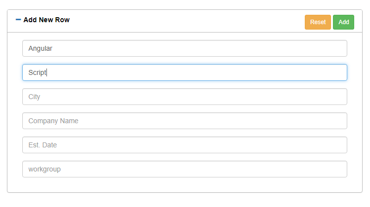Dynamic Table Component For AngularJS Applications | Angular Script