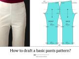 How To Draft A Basic Pants Pattern Step By Step Anicka Design
