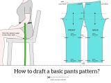 How To Draft A Basic Pants Pattern Step By Step Anicka Design