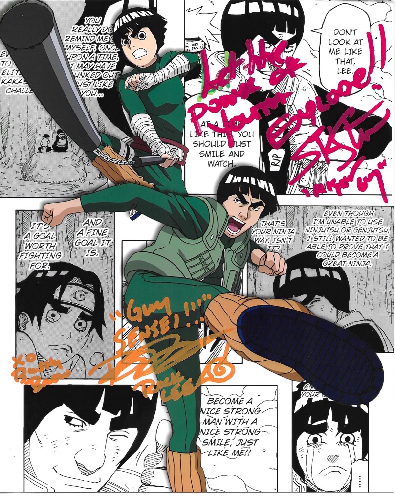 - Autograph signing from Brian Donavon (Rock Lee) and Skip Stellrecht (Might Guy) - autographs for convention guide
