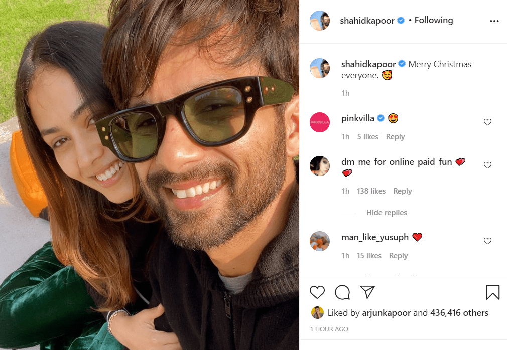 Nov 02, 2021 · shahid kapoor secretly records a goofy video of wife, mira, the latter gives a hilarious reaction bollywood actor, shahid kapoor and his family are back from their maldives vacation. Shahid Kapoor Wife Mira Rajput Send Out Christmas Wishes