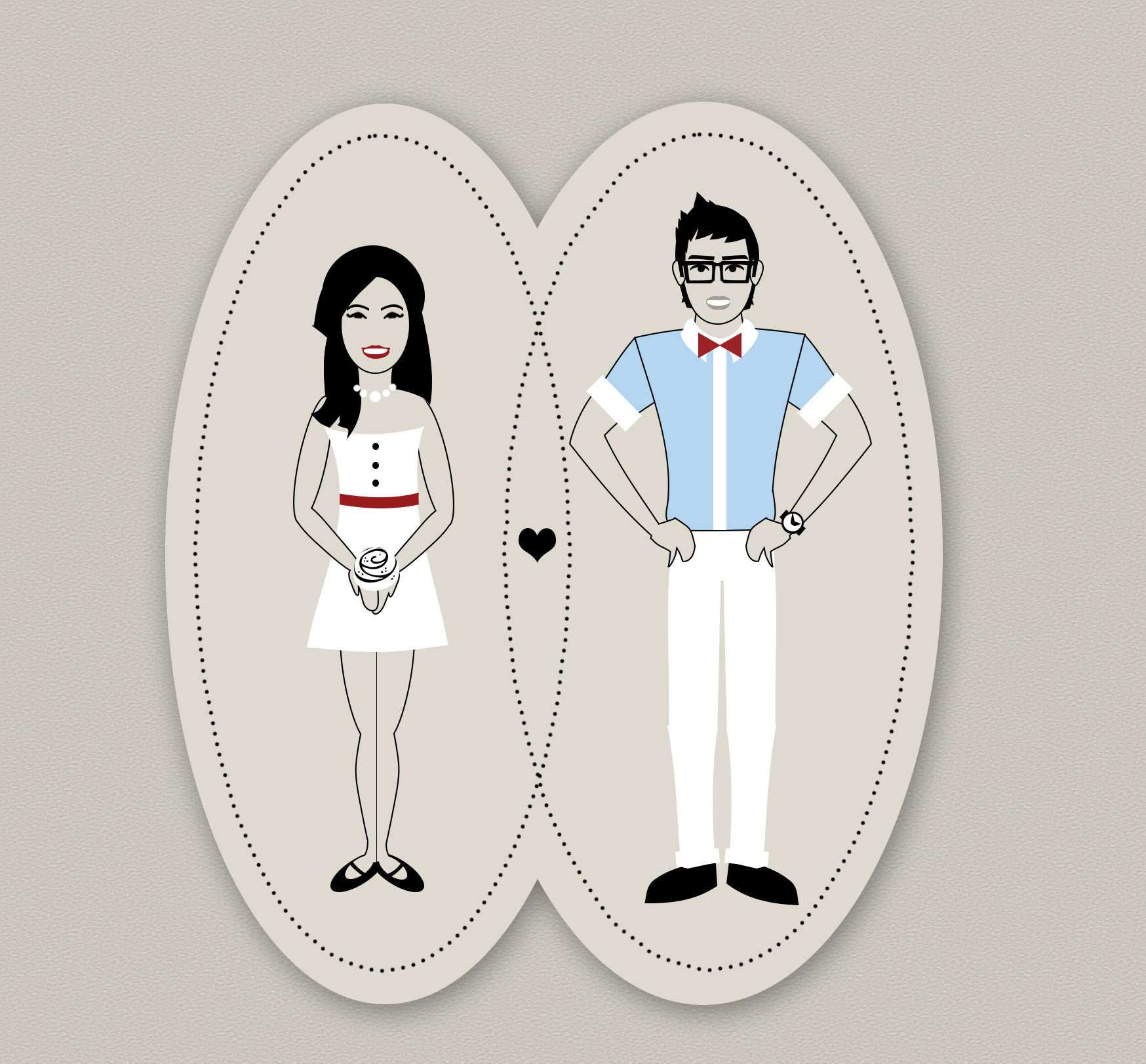 Wedding Couple - Adobe Illustrator and Adobe Photoshop