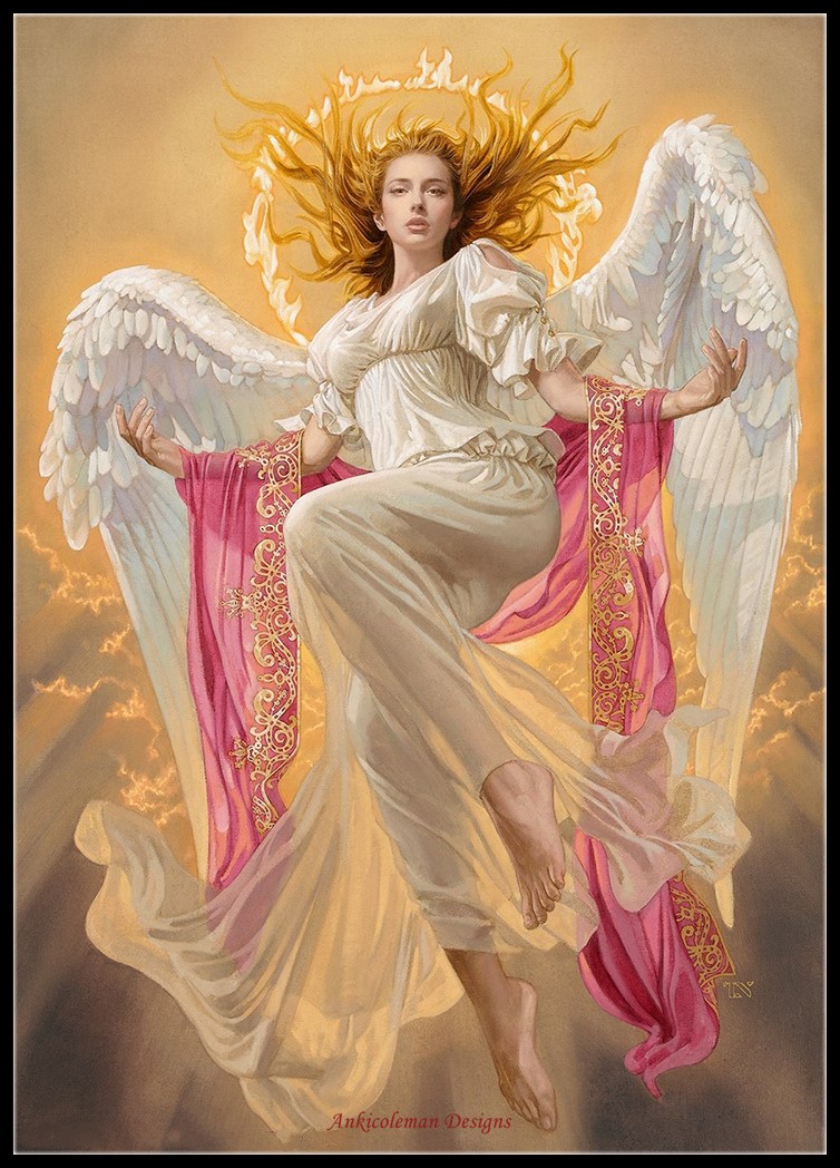 Pink Sash Angel – Ankicoleman Designs Cross Stitch