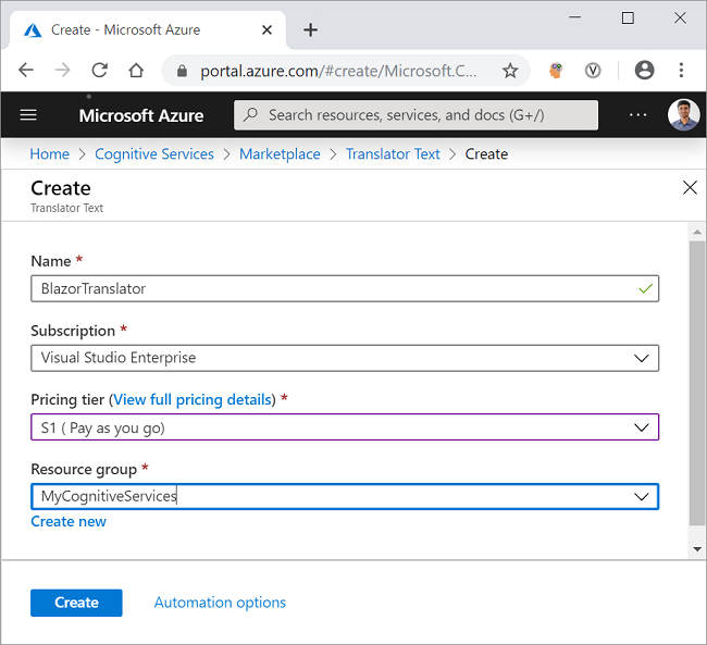 Multi-Language Translator Using Blazor And Azure Cognitive Services ...