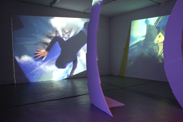 A visitor is a witness of his own occurance which happen mostly with representation of him. Like in "Vertigo" by A.Hitchcock , the captured body of the visitor rotate and scale within the building.