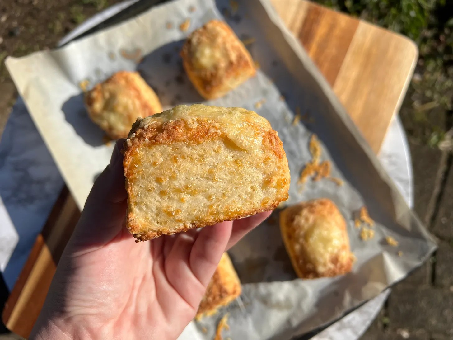 The EASIEST 4 ingredient cheese scones