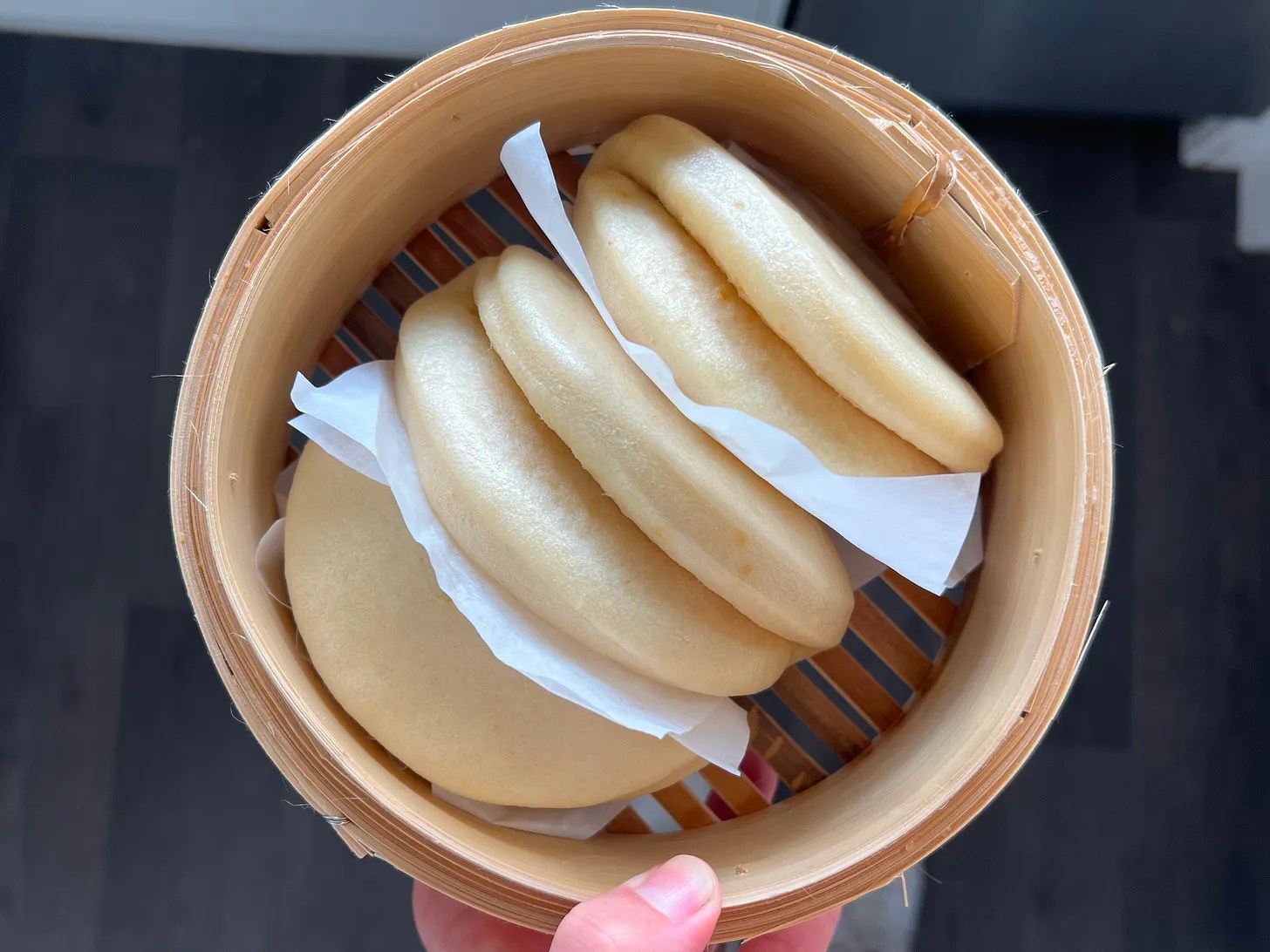 Fluffy steamed bao buns