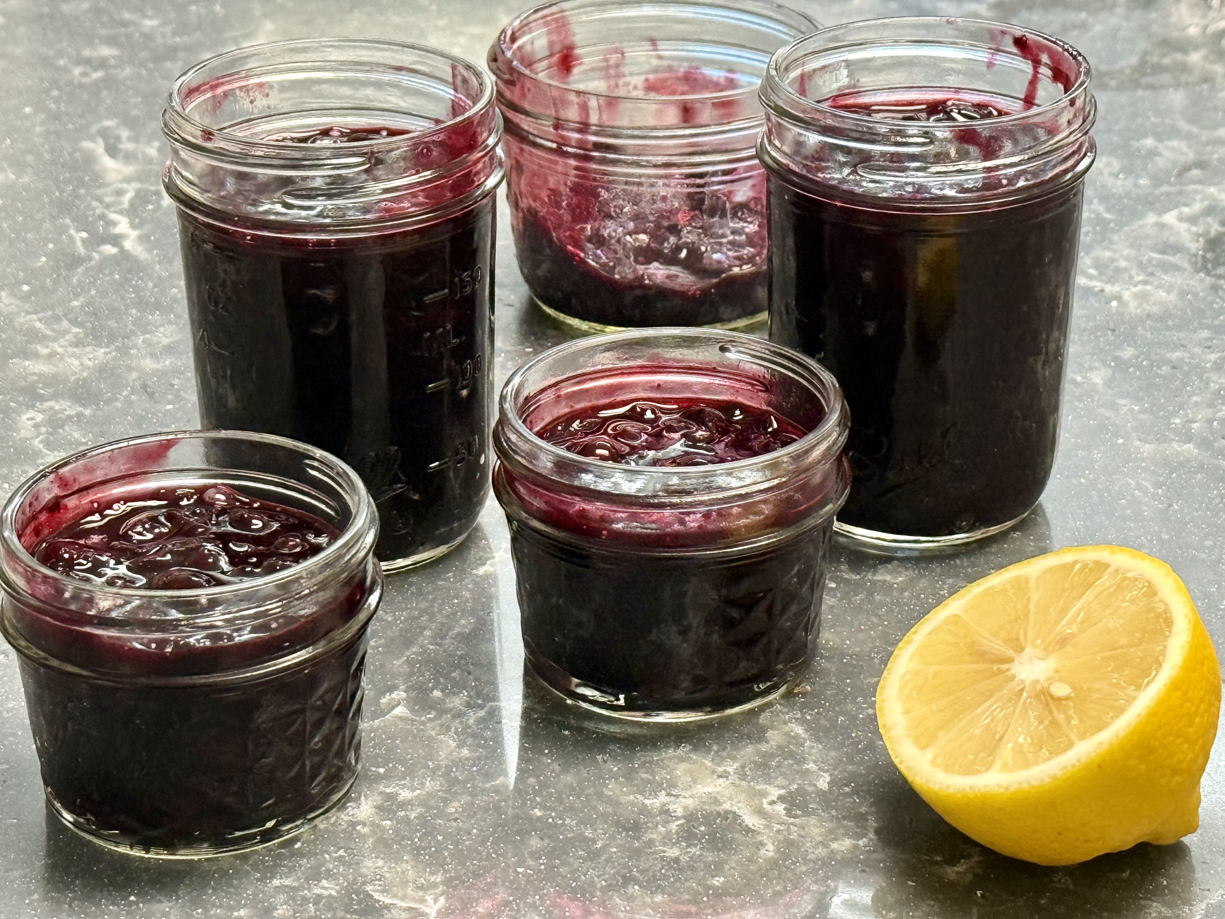 Homemade Blueberry Jam (no sugar added)