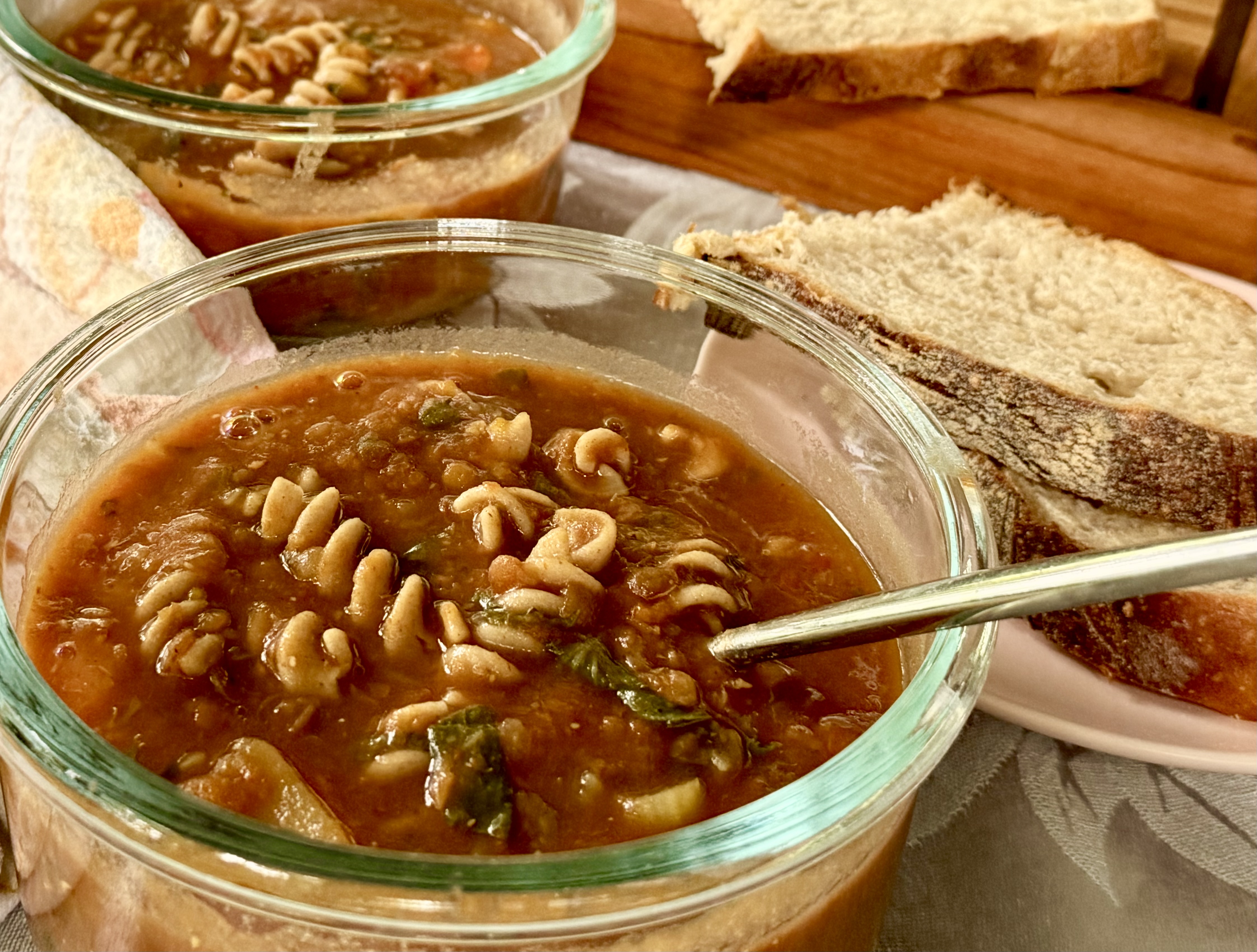 Cozy Berbere-Spiced Lentil Stew with Root Vegetables, Fennel, and Pasta