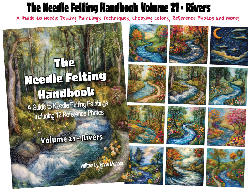 The Needle Felting Handbook Volume 21 Rivers  written by Anne Manera