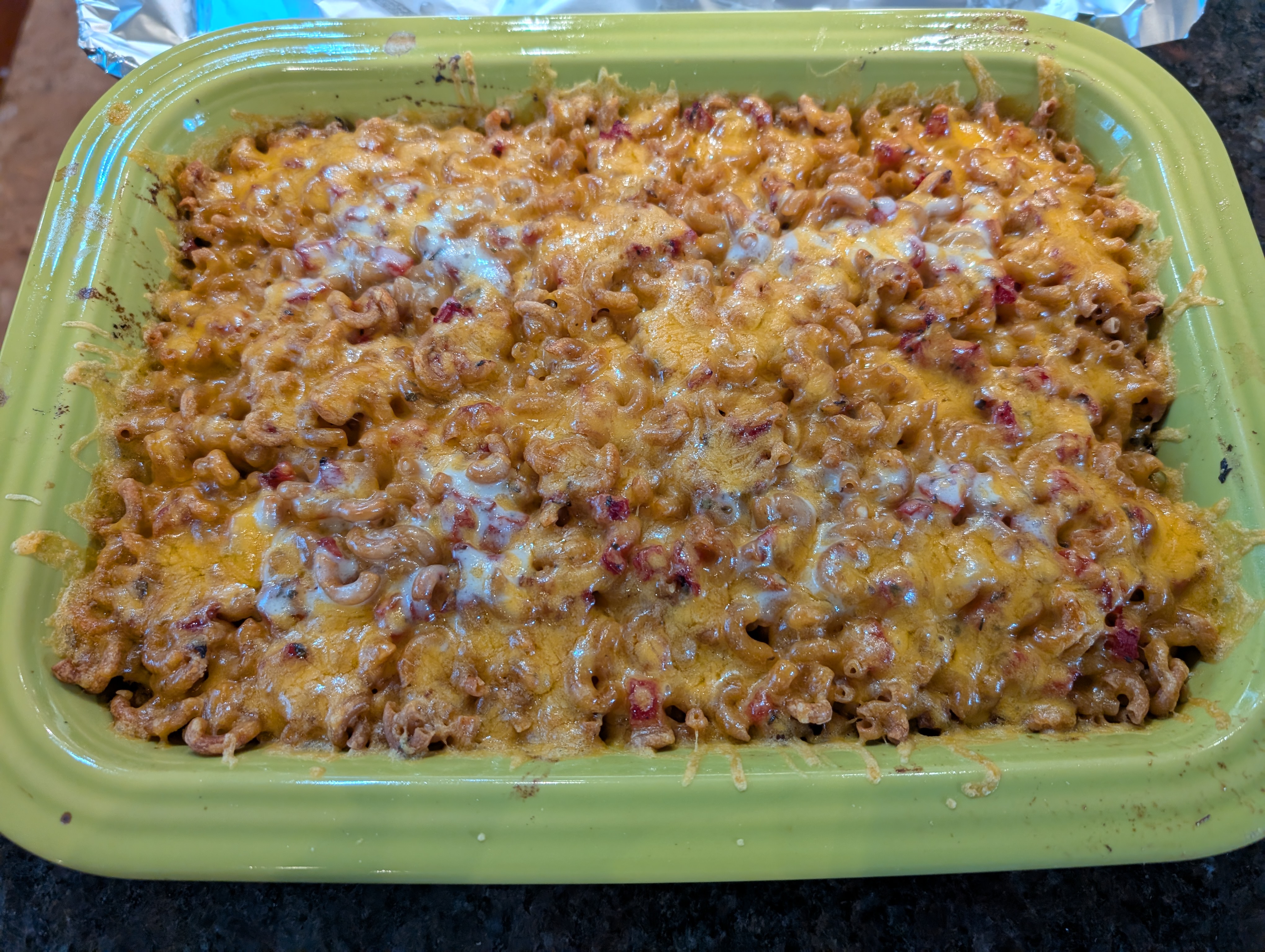 Zohnzetti in a casserole dish