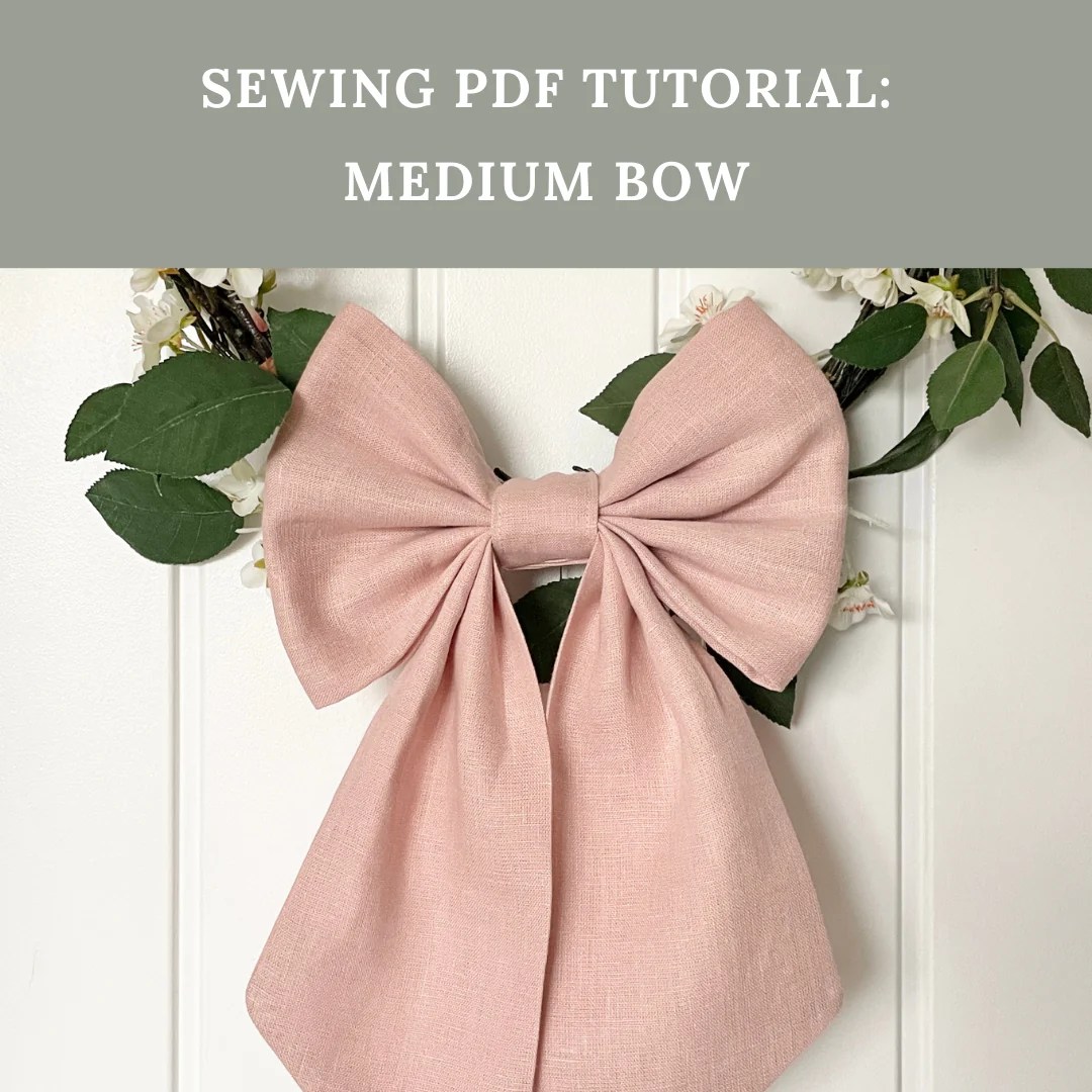 Sewing Tutorial Mini And Medium Bows Digital Download Annie And Wilf