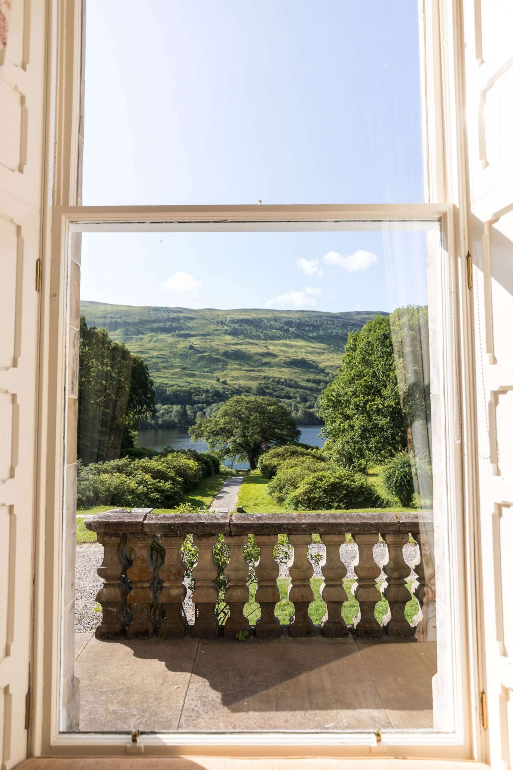 Glengarry Castle Hotel Entrance in Invergarry Scotland Hotels Near Loch Ness Inverness Isle of Skye by Annie Fairfax Luxury Hotels of the World