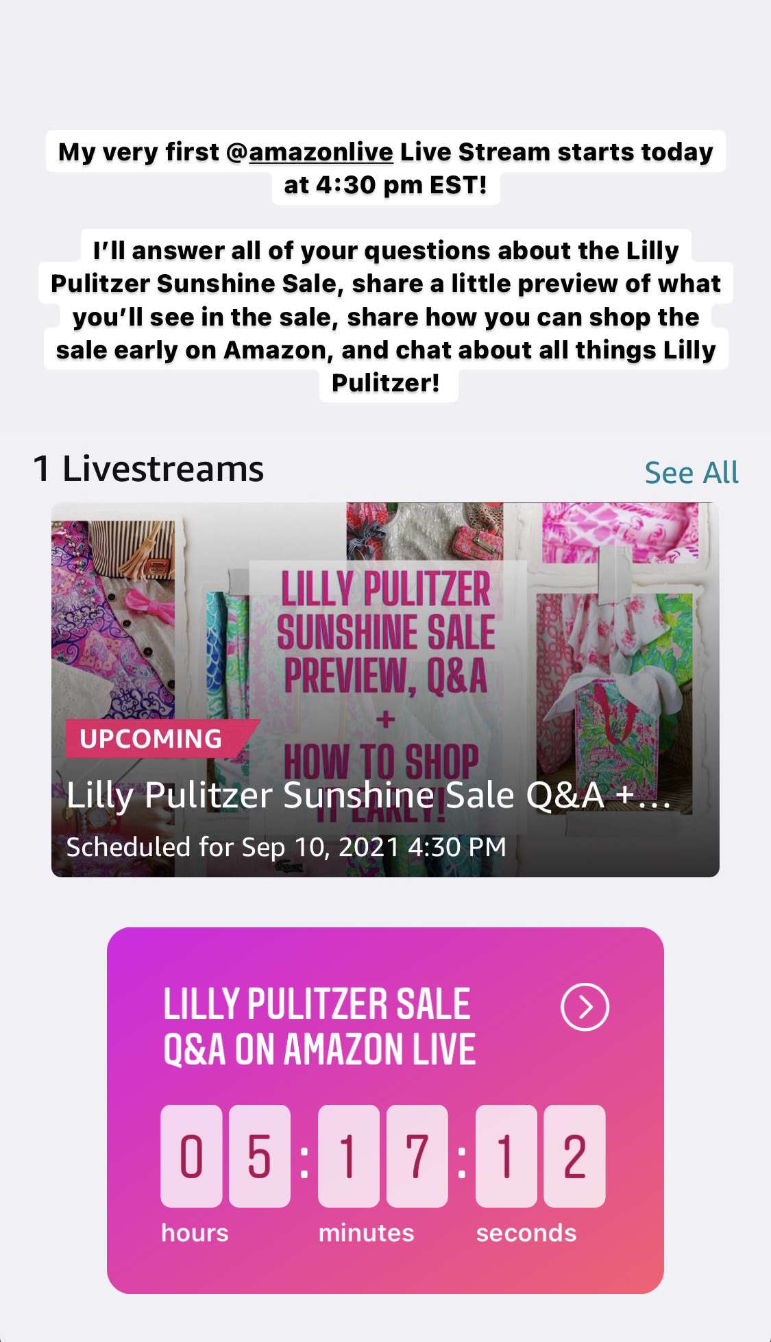 Lilly Pulitzer Sunshine Sale Interactive Live Q&A Preview Hosted by Annie Fairfax