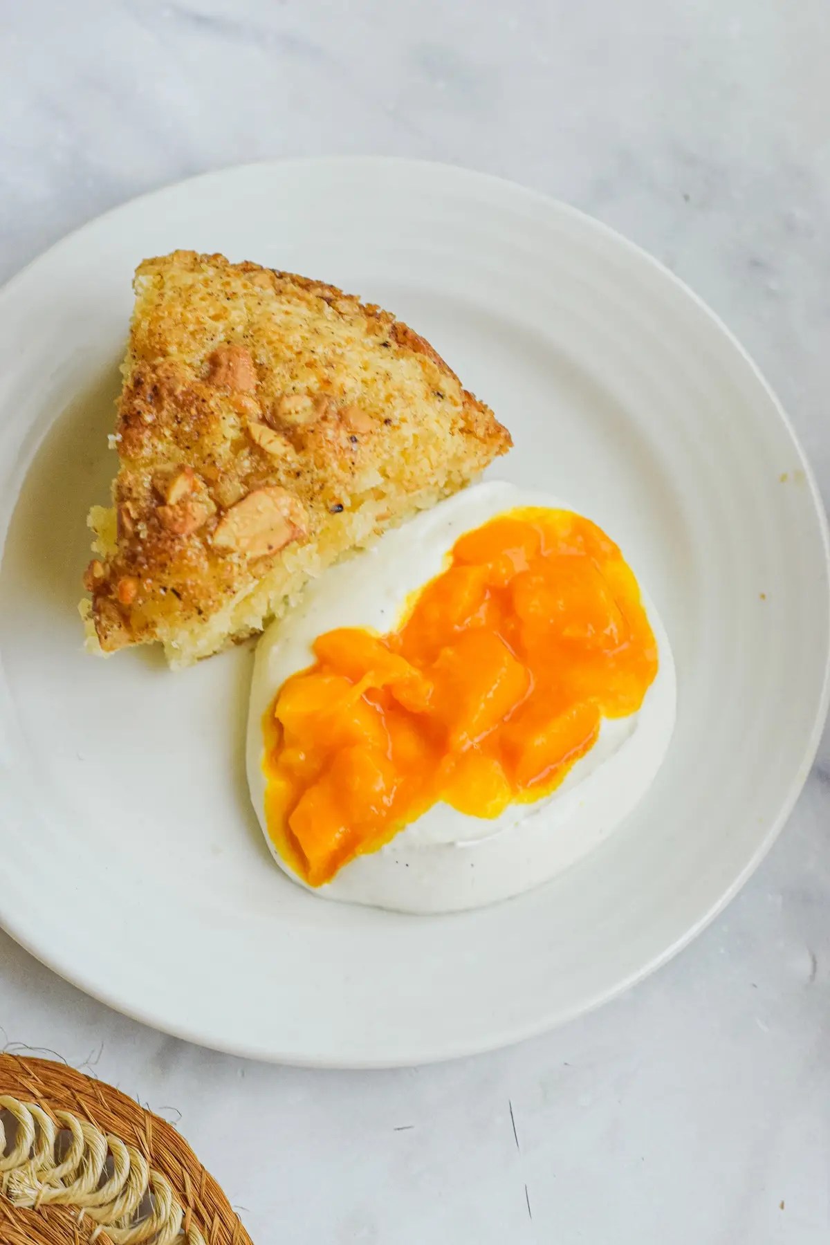 homemade eggless mango shortcake cake