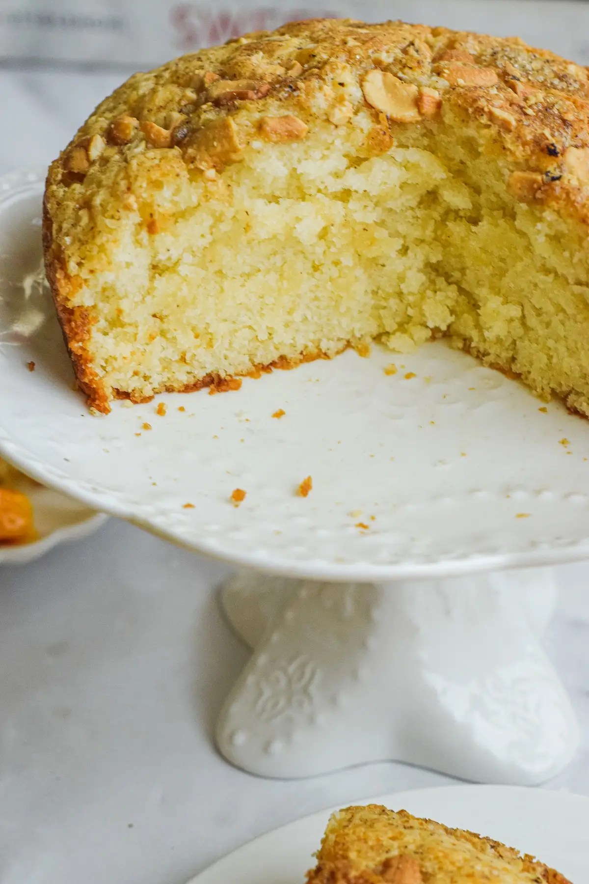 homemade eggless mango shortcake cake