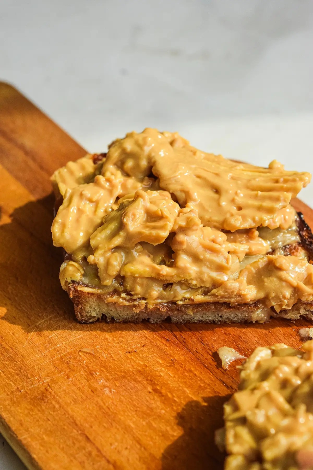 Peanut Butter Jelly Banana Potato Chip Toast