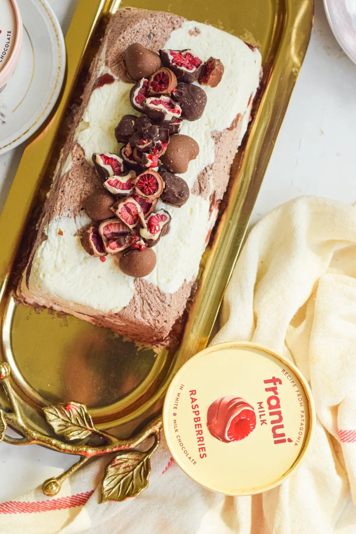 Franui chocolate raspberry ice cream cake