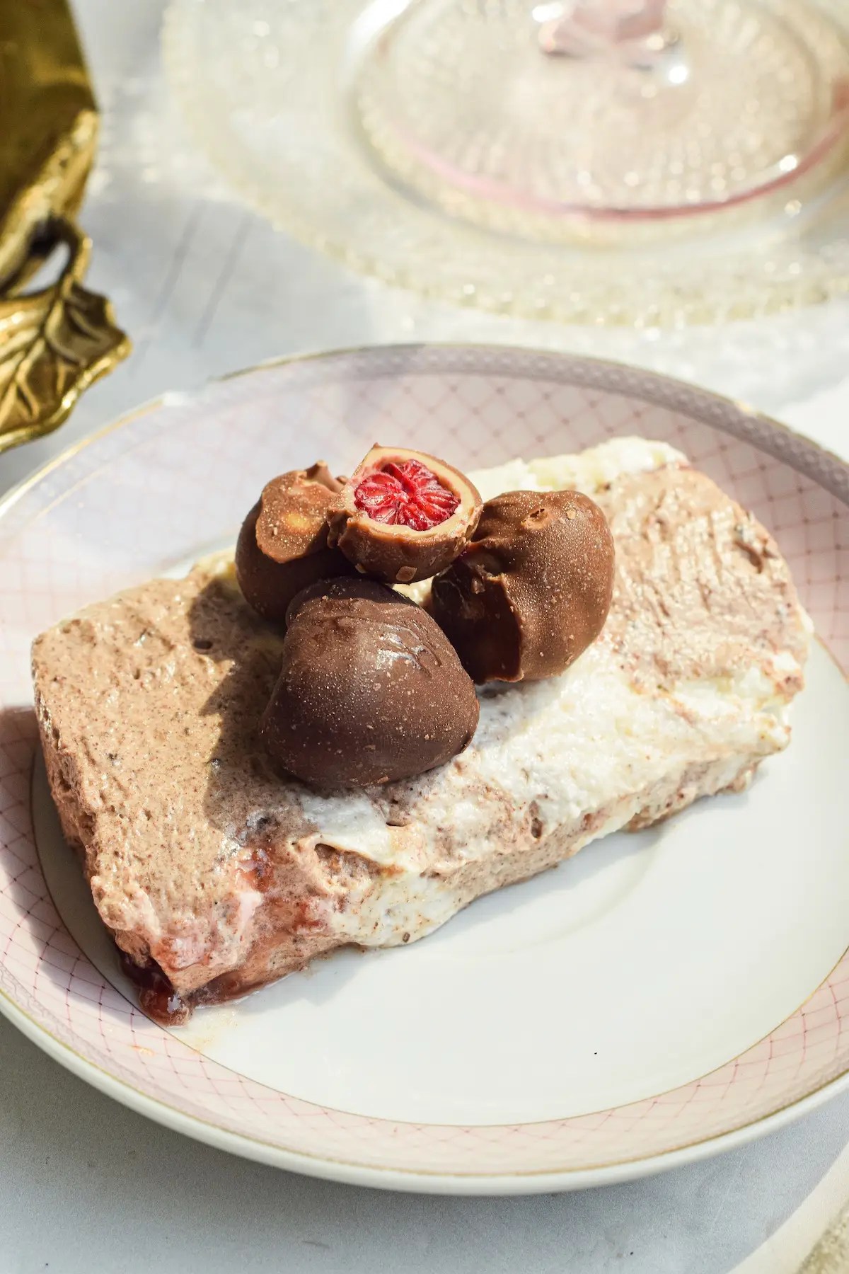 Franui chocolate raspberry ice cream cake