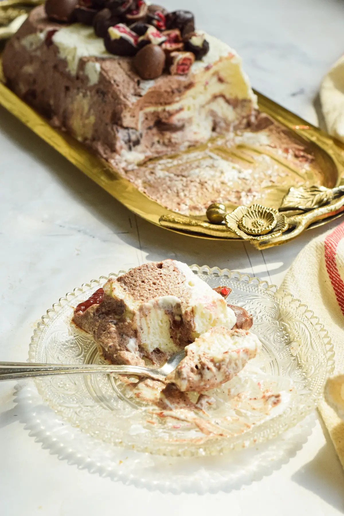 Franui chocolate raspberry ice cream cake