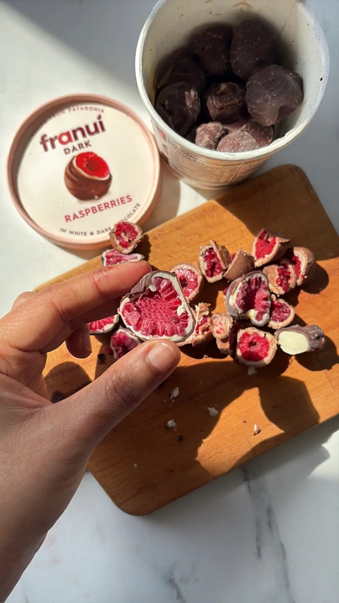 Franui chocolate raspberry ice cream cake