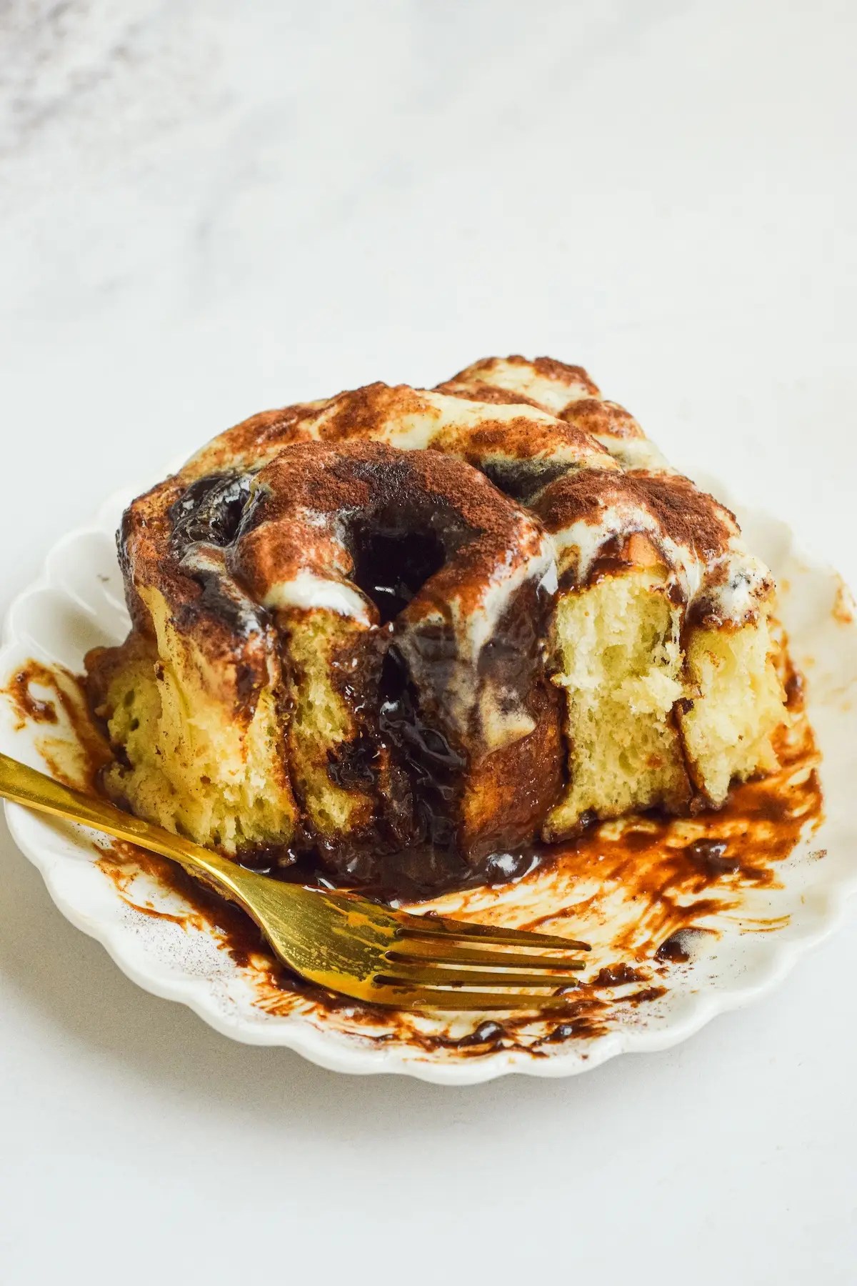 Soft Tiramisu Cinnamon Rolls with No-Knead Dough