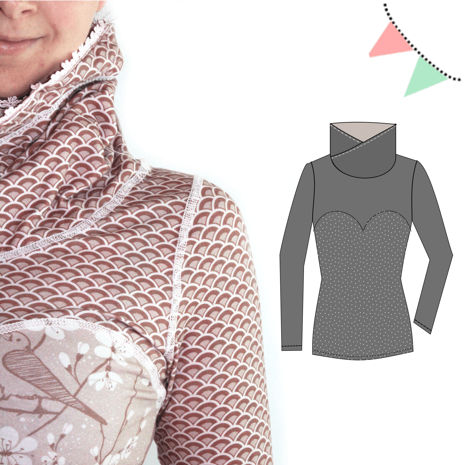 Gratis Ebook Erweiterung Herzkragen Anninanni Schnittmuster