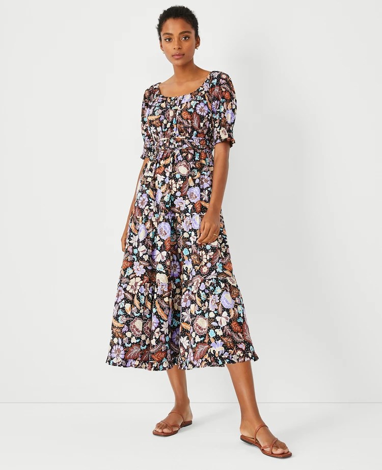 To find the right fit for you, measure your . Sale Dresses Jumpsuits Wrap Shift Cocktail More Ann Taylor