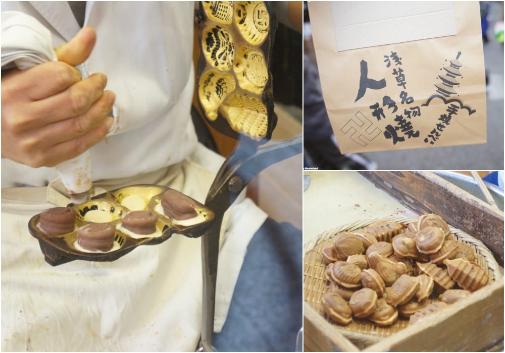【東京美食】淺草美食推薦、淺草甜點 ♥ 淺草人形燒 龜屋人形燒