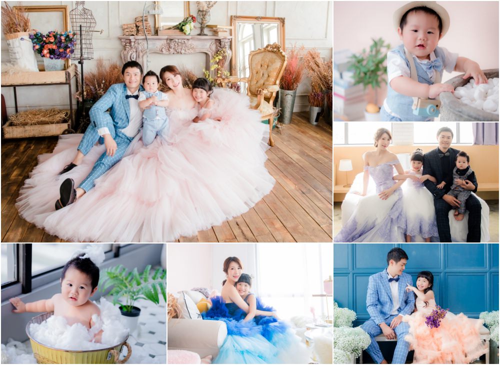 【育兒生活】兒童寫真+全家福+親子婚紗♥京華創意兒童寫真館 (波妞5Y8M 波特9M)