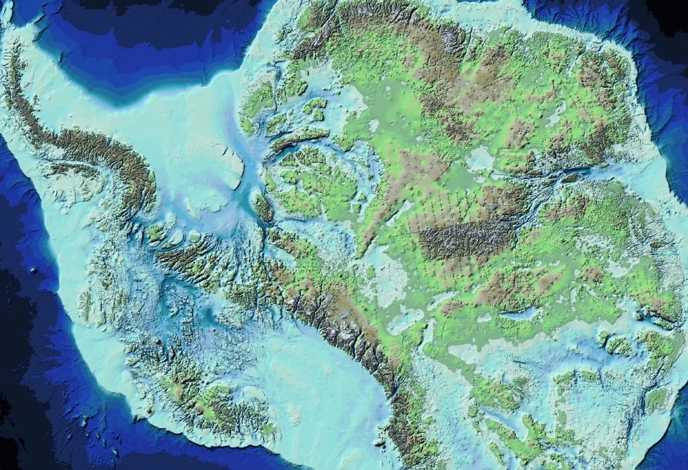 SARAN NOTICIAS E VARIEDADES INCRIVEL NOVO MAPA DA ANTARTIDA REVELA O Antarctica Without Ice 