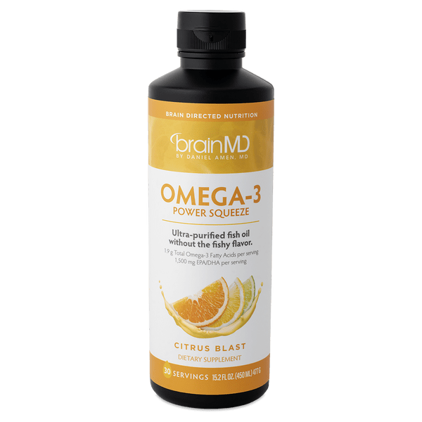 Omega - 3 Fish Oil Supplement Liquid Squeeze bottle