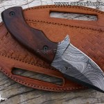 Everest Mini Damascus Fixed Blade Knife - Best EDC Knife