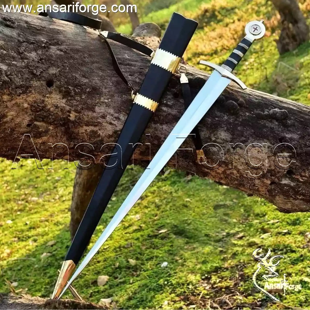 Knight Templar Sword – Hand Forged 5160 Steel by Ansari Forge.