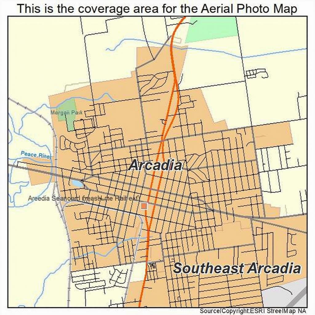 Map Of Arcadia Florida Slightly Change Image Making 11442.