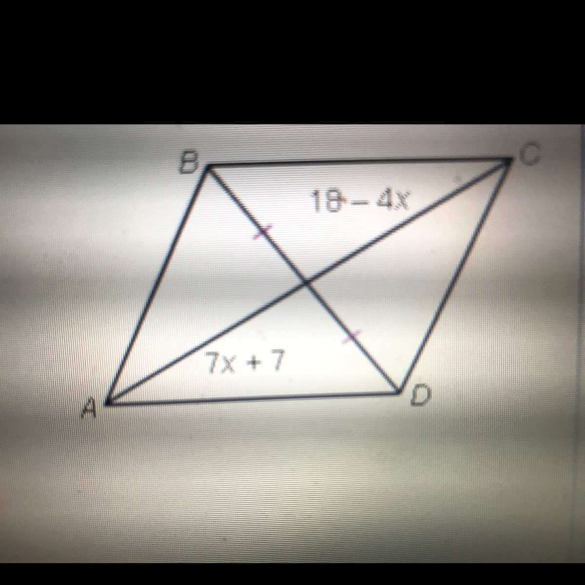 Proving That A Quadrilateral Is A Parallelogram Proving 10Answerx 2Step-by-step explanationA parallelogram is a figure with four sides in total and two parallel opposite sidesThis means that the opposite sides ar dom097 dom097 02282020.