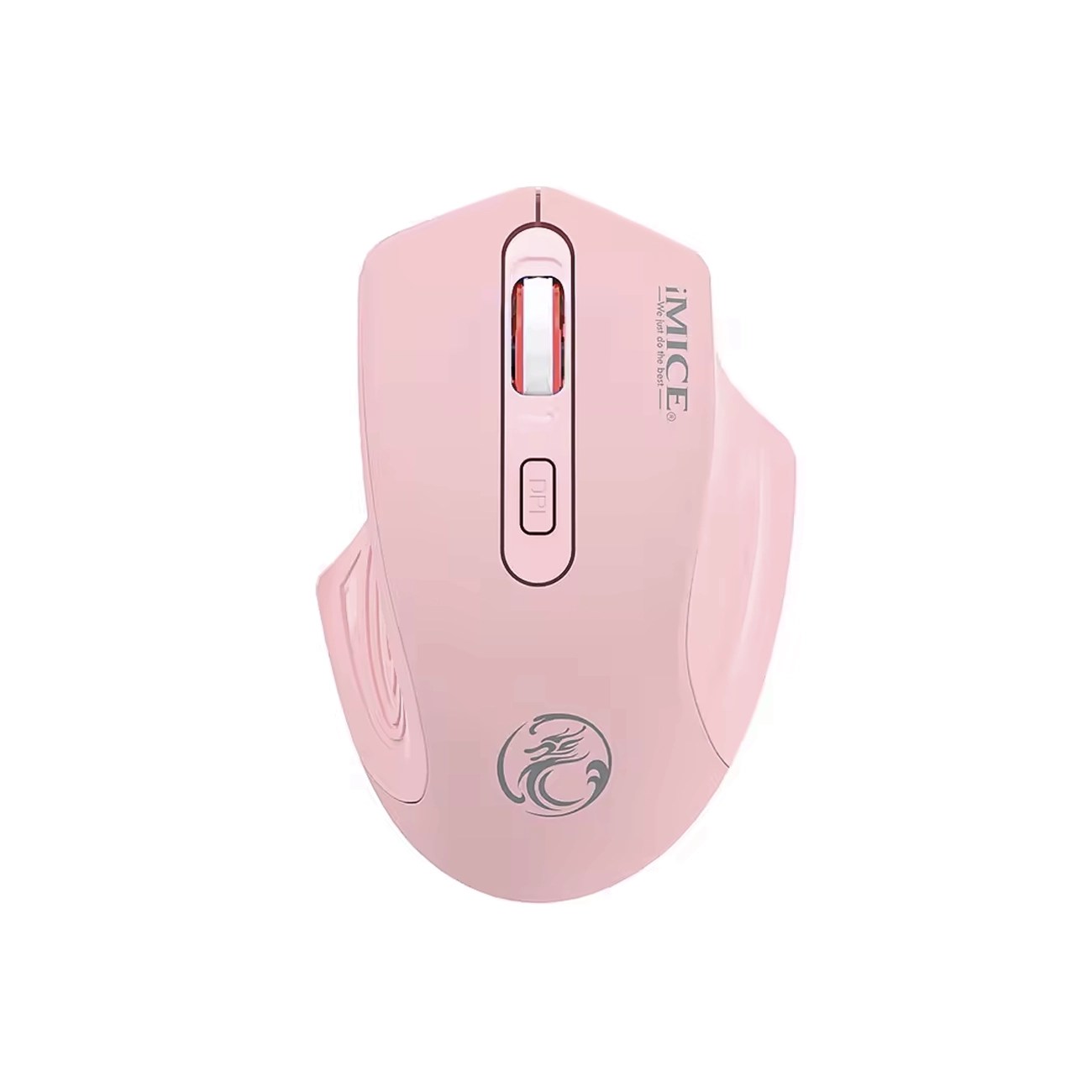 Mouse Ergonómico Inalámbrico Recargable iMICE Color Rosa