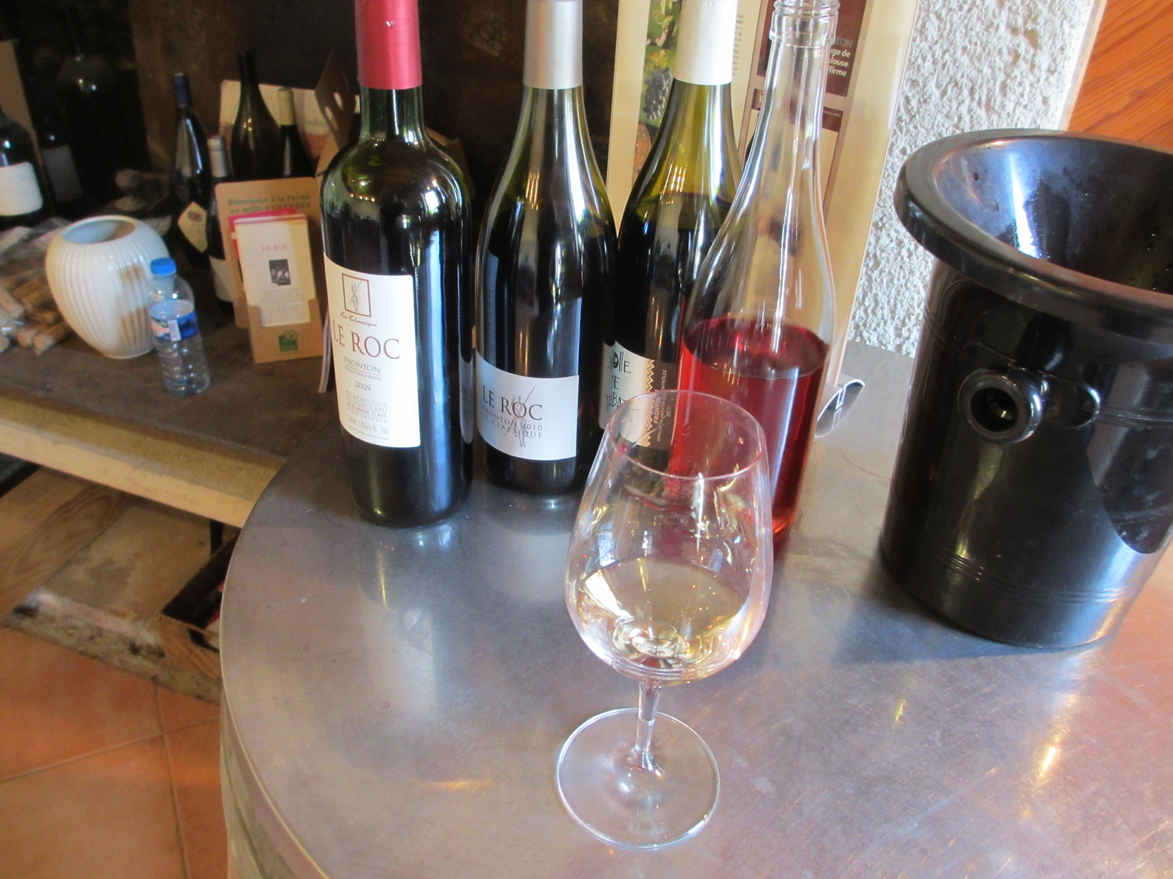 dégustation au Domaine Le Roc