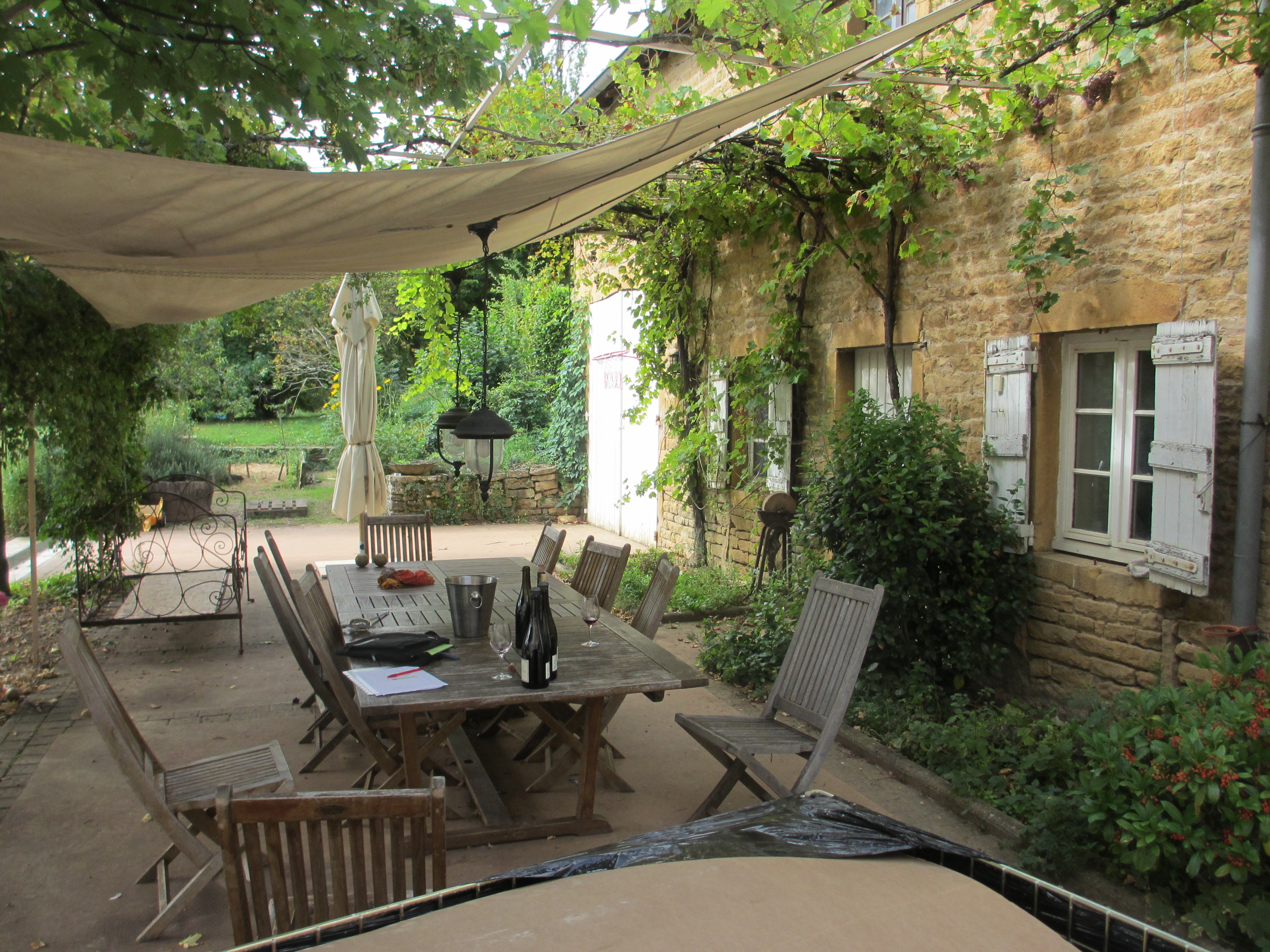 la terrasse du château de Lavernette