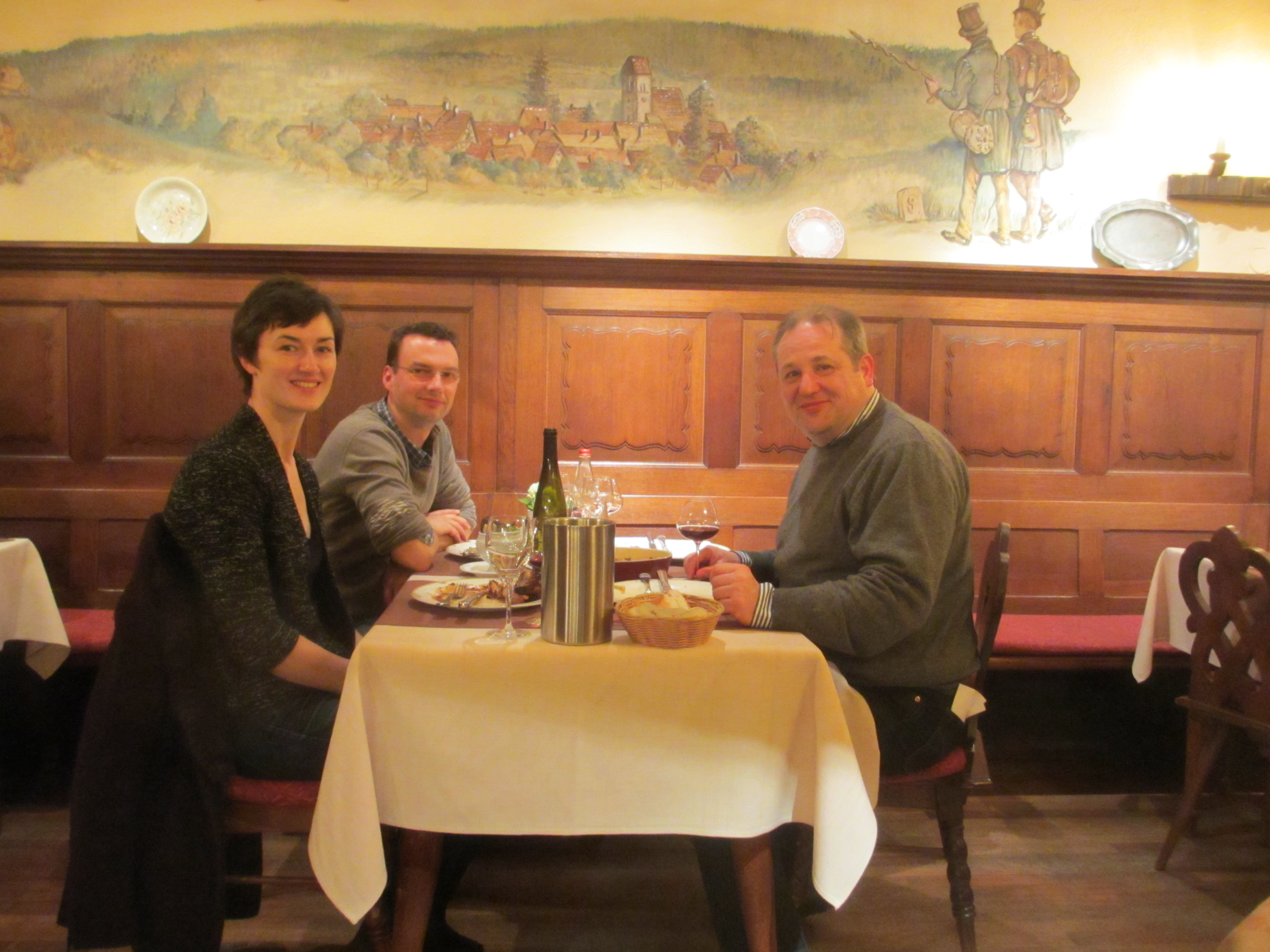 à l'Auberge de Traenheim en compagnie de Mélanie Pfister et de Guillaume Mochel