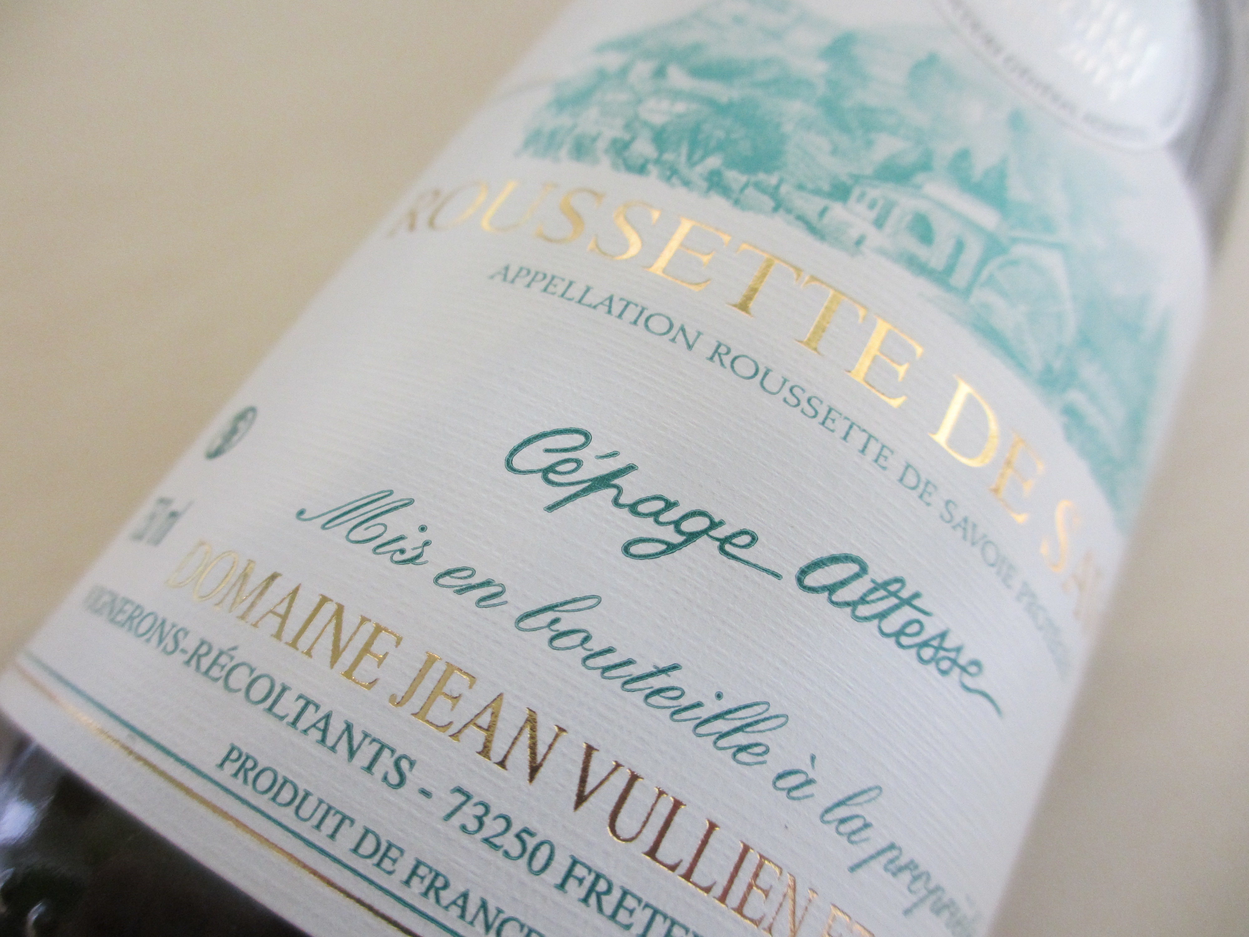 la Roussette de Savoie, toujours élaborée avec le cépage altesse.