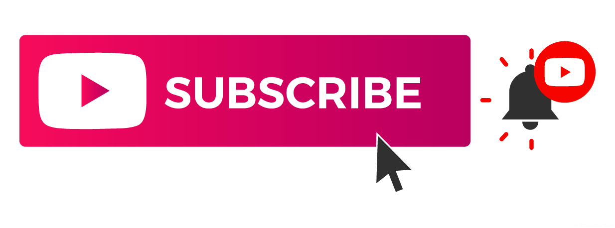 Youtube Subscribe Button Png Vector Notification Bell