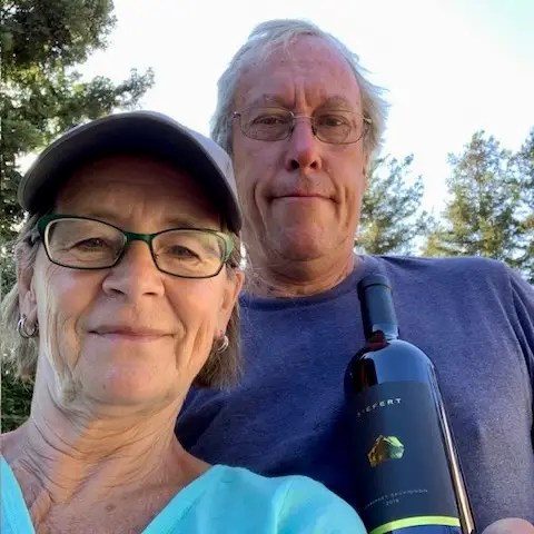 Elaine (left) and Jeff (right) of Siefert Family Vineyards