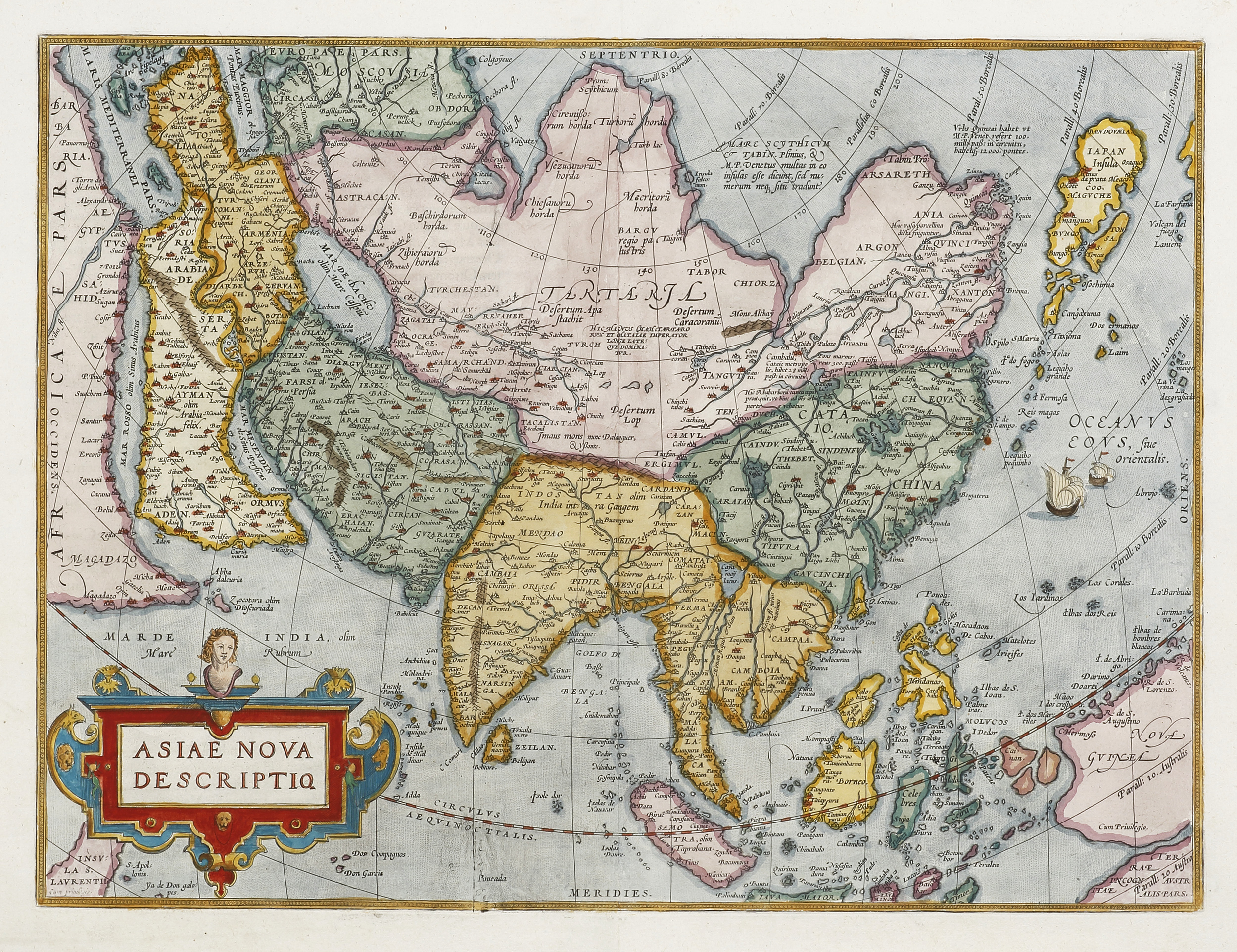 Asiae Nova Descriptio. | Antique Print Map Room
