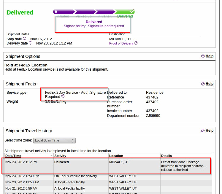 The fedex indirect signature required message means that fedex will obtain a signature from someone at or nearby the delivery address indicated on the package. Fedex Lost A Gun Not A Tango Nothing To See Here