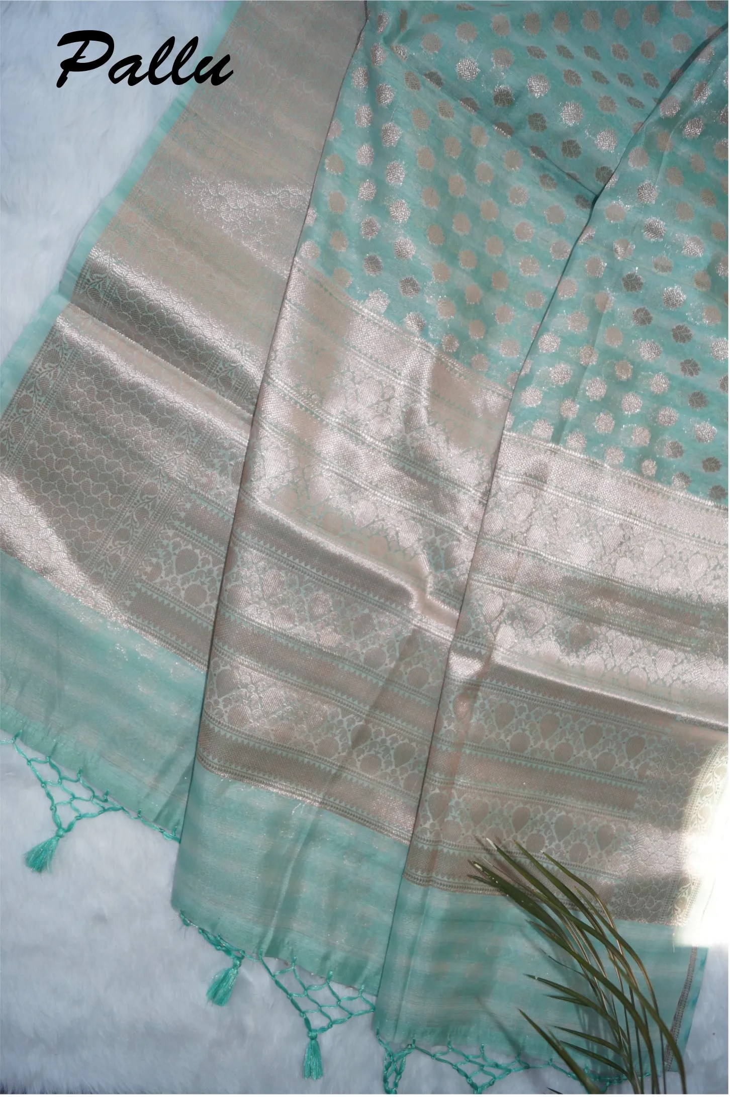 Blue Fancy Banarasee Saree