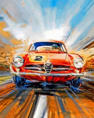 Car Racing Paint By Number